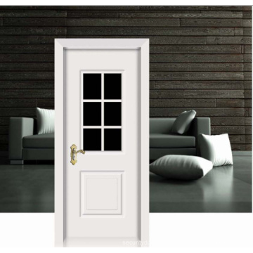 Flower Design White Classic Porte en bois massif